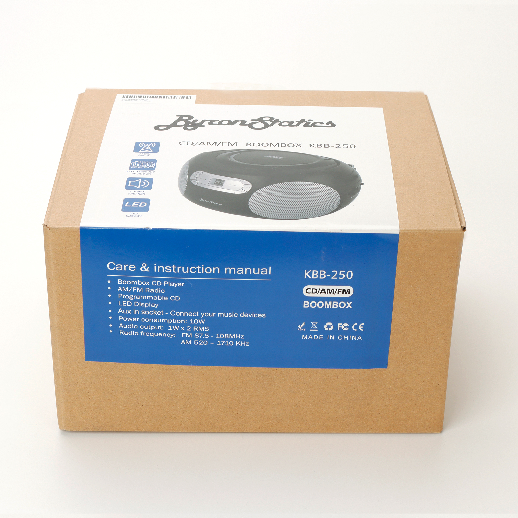 KBB-250 retail box front